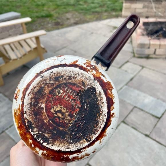 VTG Enamel Cookware Pot - Picture 3 of 3